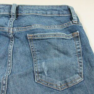 Silver Jeans womens medium distressed Beau slim stretch frayed jeans 25x28